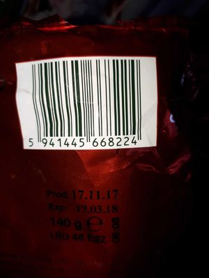 Crisps Chio Red Paprika Flavor 140G 1 / 16 - 5941445668224