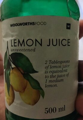 Lemon juice unsweetened - 6001009021311