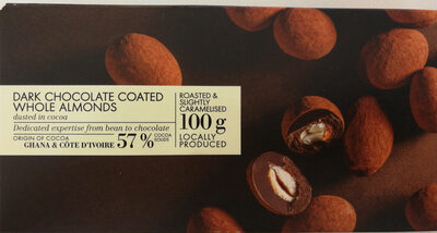 Dark chocolate coated whole almonds dusted with cocoa - 6009000502648