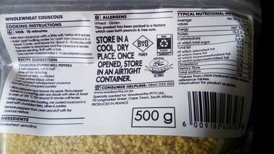 Wholeweat couscous - 6009182626583