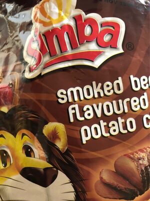 Simba smoked beef flavoured potato chips - 6009510804379