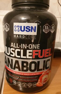 Usn Prise De Masse Muscle Fuel Anabolic Fraise 2 KG - 6009694862349