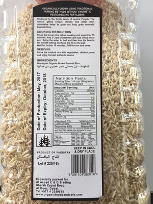 Brown basmati rice - 6291104283718