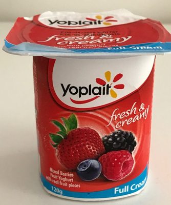 Mixed berries fruit yoghurt with real fruit pieces - 6291105810098