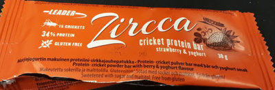 Zircca cricket protein bar strawberry & yoghurt - 6430067840778