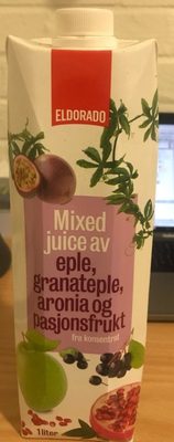 Mixed juice av eple, granateple, aronia og pasjonfrukt - 7035620008597