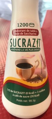 Sweetener Sucrazit  Sugar Free - 7290000504049