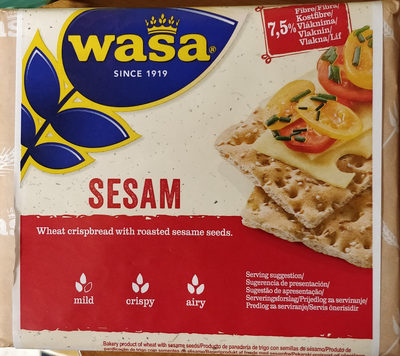 Biscotes integrales con sésamo - 7300400112734