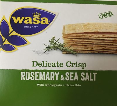 Wasa Delicate Crisp Rosemary & Sea Salt 190 g - 7300400126229