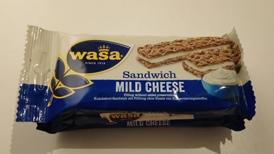 Wasa Sandwich Mild Cheese 90G - 7300400127448