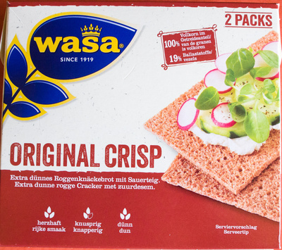 Wasa Knäckebrot Crisp Original 200 g - 7300400317801