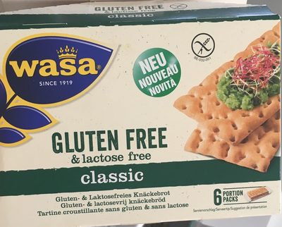 Wasa Knäckebrot Classic Gluten- & Lactosefrei 240G - 7300400481823