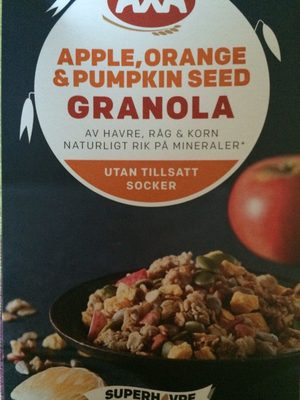 Axa 475G Granola Apple, Orange & Pumpkin Seed - 7310130006265