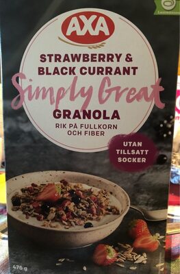 Axa 475G Granola Strawberry & Black Currant - 7310130006272