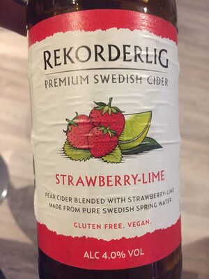 Rekorderlig Premuin Strawberry-lime Cidr - 7311100326406