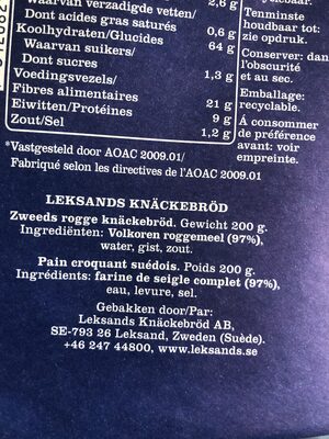 Leksands Crispbread - 7312082002104