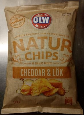 OLW Naturchips Cheddar & Lök - 7340005403905