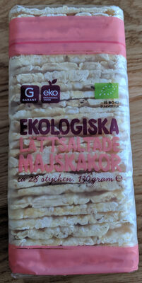 Ekologisk Lättsaltade Majskakor - 7340083453717