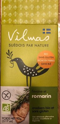 Crackers bio et sans gluten avec romarin - 7350017542134