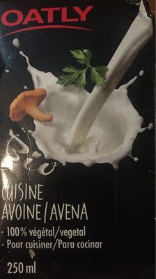 Crème Cuisine à L'avoine, Oatly Cuisine, 25cl - 7394376614606