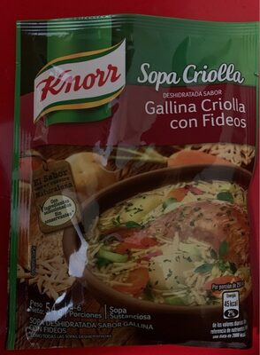 Sopa Gallina Criolla Knorr - 7411000345375