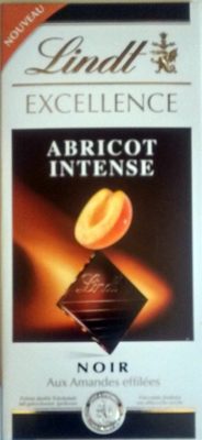 Lindt Excellence Abricot Intense Noir aux amandes effilées - 7500040689638