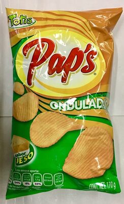 Pap's Onduladas sabor a queso - 7500366001374