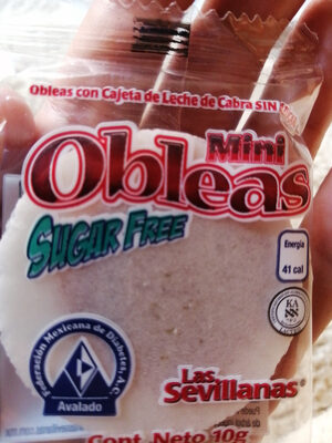 Mini Obleas Sugar Free - 75039516