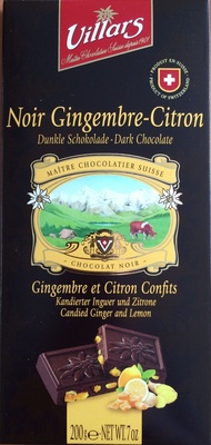 Chocolat noir gingembre-citron - 7610036002270
