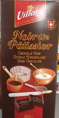 Chocolat Noir 63 % Pâtissier - 7610036002409