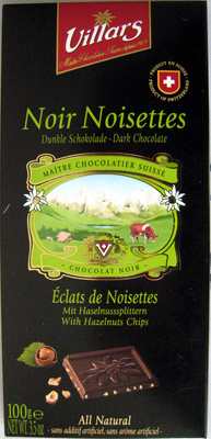 Chocolat noir avec éclats de noisettes - 7610036002836