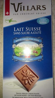 Villars Milk Chocolate Lactose Reduced No Sugar Added - 7610036010350