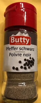 Butty Pfeffer schwarz gemahlen Streuer 26g - 7610071822307