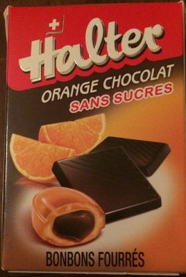 Bonbons Halter Sans Sucre Orange Chocolat - 7610114026914