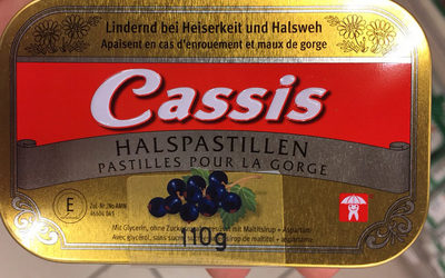 Cassis Halspastillen - 7610167620114