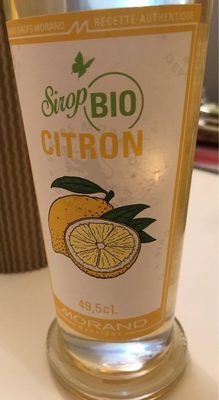 Sirop citron bio - 7610173098105