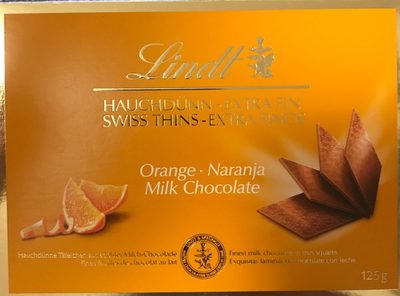 Lindt extra fin Orange chocolat au lait - 7610400029858
