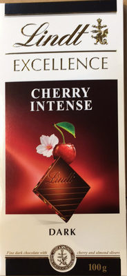 Lindt Excellence Chocolate Bar Dark Cherry Intense 100G - 7610400082037