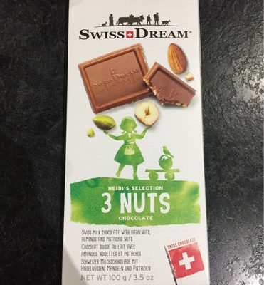 Heidi's selection 3 nuts chocolate - 7610403023143