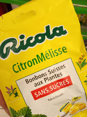 Bonbons suisses aux plantes sans sucre citron melisse - 7610700001639