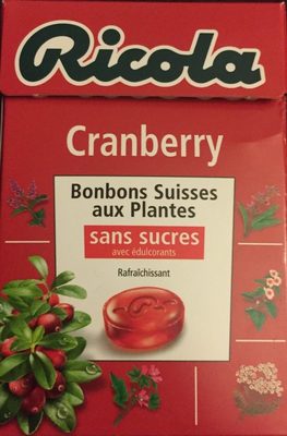 Ricola Cranberry Bonbons suisses aux plantes - 7610700614914