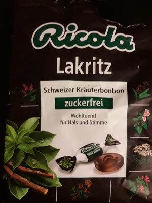 Ricola Schweizer Kräuterbonbon, Lakritz - 7610700945759