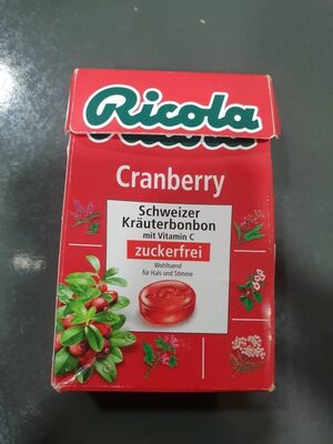 Ricola Cranberry Zuckerfrei Box - 7610700946541