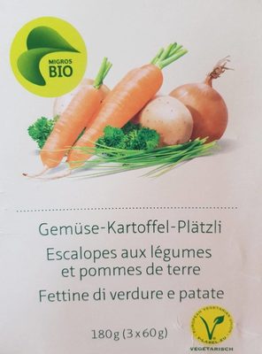 Bio Gemüse-Kartoffel Plätzli - 7610745625920