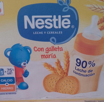 Leche y Cereales Con Galleta Maria