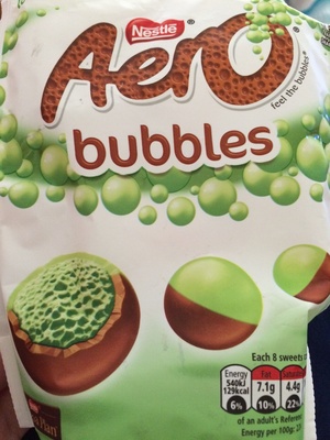 Nestle aero, bubbles chocolate - 7613033590764