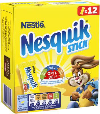 NESQUIK Poudre cacaotée 12 sticks de - 7613034413659