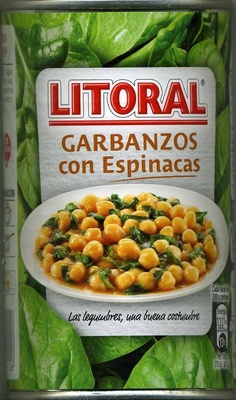 Vegetal garbanzos con espinacas