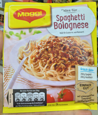 Spaghetti bolognese - 7613034886736