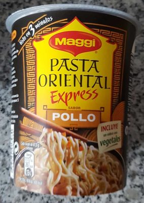 Fusian pasta oriental sabor pollo vaso 61,5 g - 7613034917980